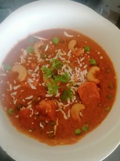 काजू मटर पनीर विथ काजू ग्रेवी (kaju matar paneer with kaju gravy recipe in Hindi) रेसिपी मुख्य फोटो