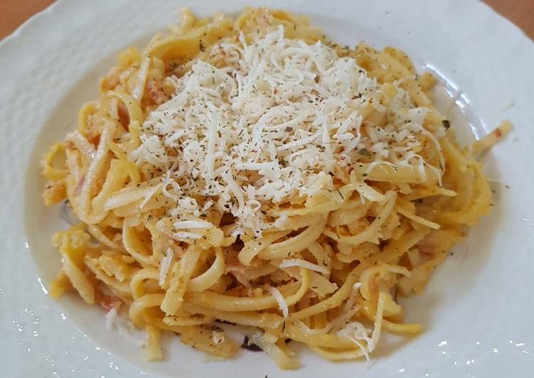 Pasta a la carbonara clásica