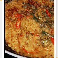 A picture of Dhaba style Moong dal.