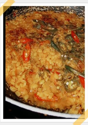 A picture of Dhaba style Moong dal.