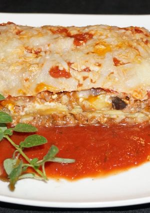 A picture of Eggplant Lasagna.