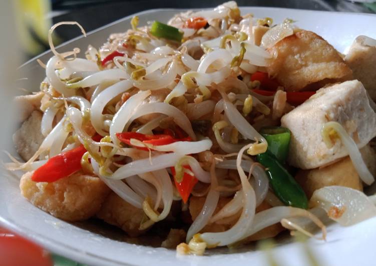 Tumis Tauge mix Tahu