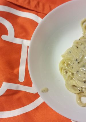 A picture of Cacio e Pepe.