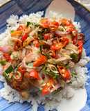 Grilled chiken with sambal matah