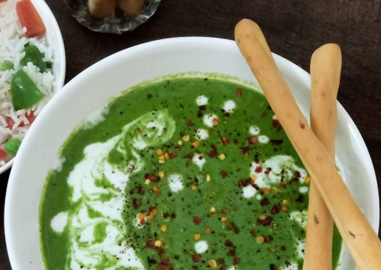 Creamy Spinach and broccoli soup