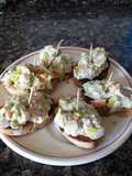 Ensaladilla de puerro con salsa cesar