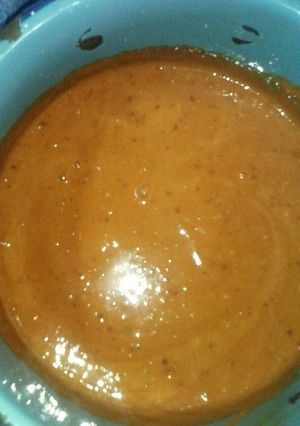 Una foto de Puré de papa rojo
