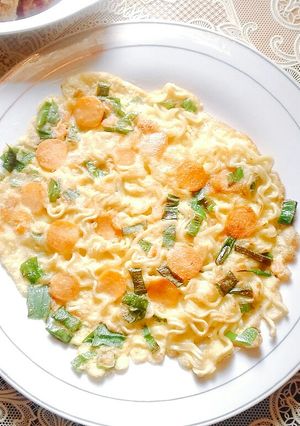 Foto resep Telor dadar mie sosis bintil