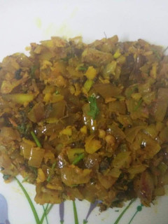 A picture of Onion subzi.