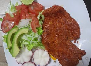 Una foto de CARNE ENCHILADA ESTILO VERACRUZ !