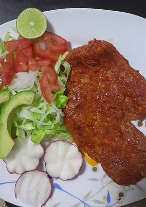 Una foto de CARNE ENCHILADA ESTILO VERACRUZ !