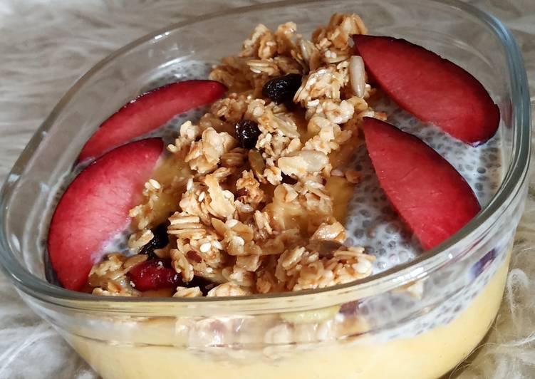Resep Mango smoothie bowl yang Enak Banget