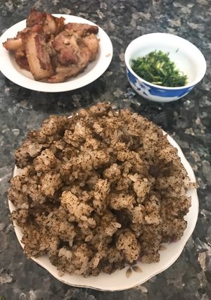 Hình của món Xôi vừng đen dân tộc.