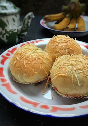 Foto resep Roti Isi Pisang Cokelat Keju