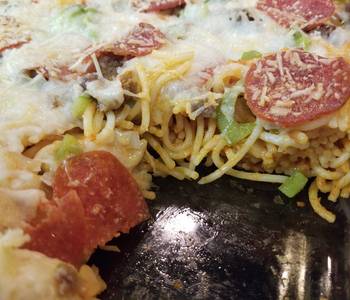 Update, Serving Recipe Pizza Spaghetti Casserole Yummy
