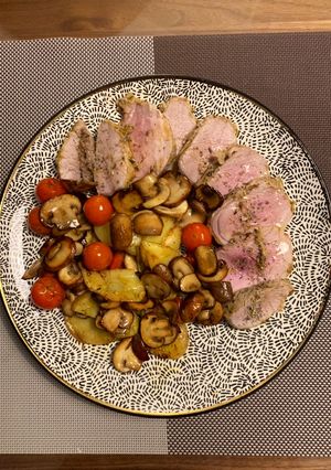 Una foto de Solomillo al horno