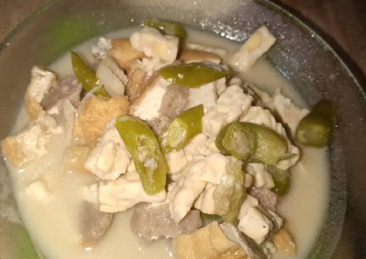 Resep Jangan Ndeso / Jangan Lombok Ijo yang mudah