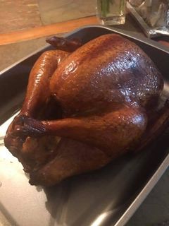 Una foto de Pavo a las finas hierbas