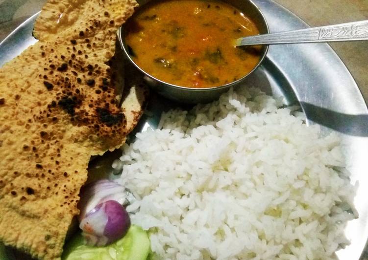Recipe of Quick Tadka Dal with Rice
