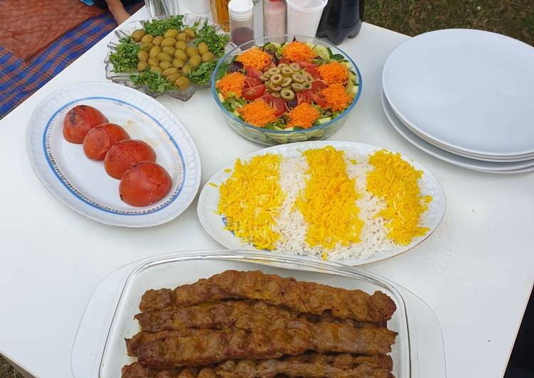 Kabab-Kubideh, Hackfleisch-Spieß