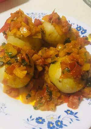 Una foto de Papas Chorreadas