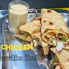 Chicken Paratha Rolls A picture of Chicken Paratha Rolls.