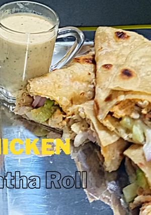 A picture of Chicken Paratha Rolls.