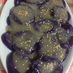 Palitaw with Coconut Cream A picture of Palitaw with Coconut Cream.