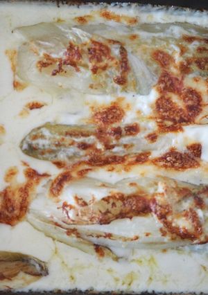 Une photo de Gratin d'endives au gorgonzola