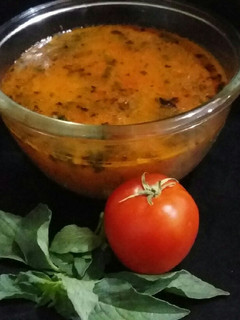 عکسی از دستور سوپ گوجه و ریحون