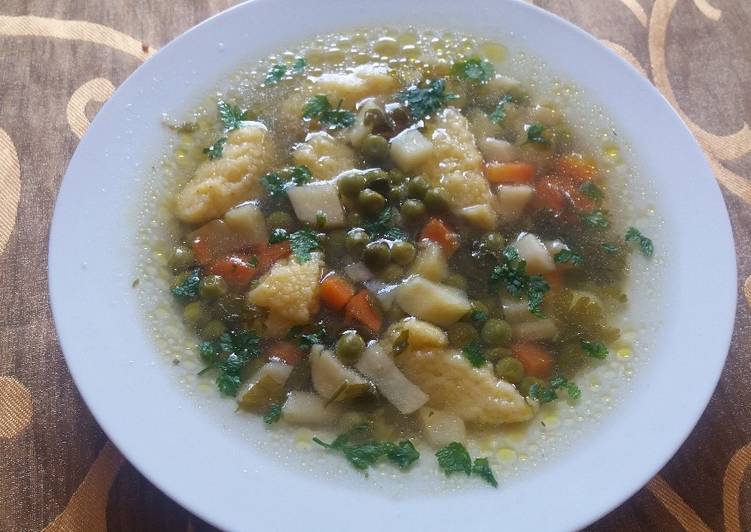 zöldséges karalábé leves recept