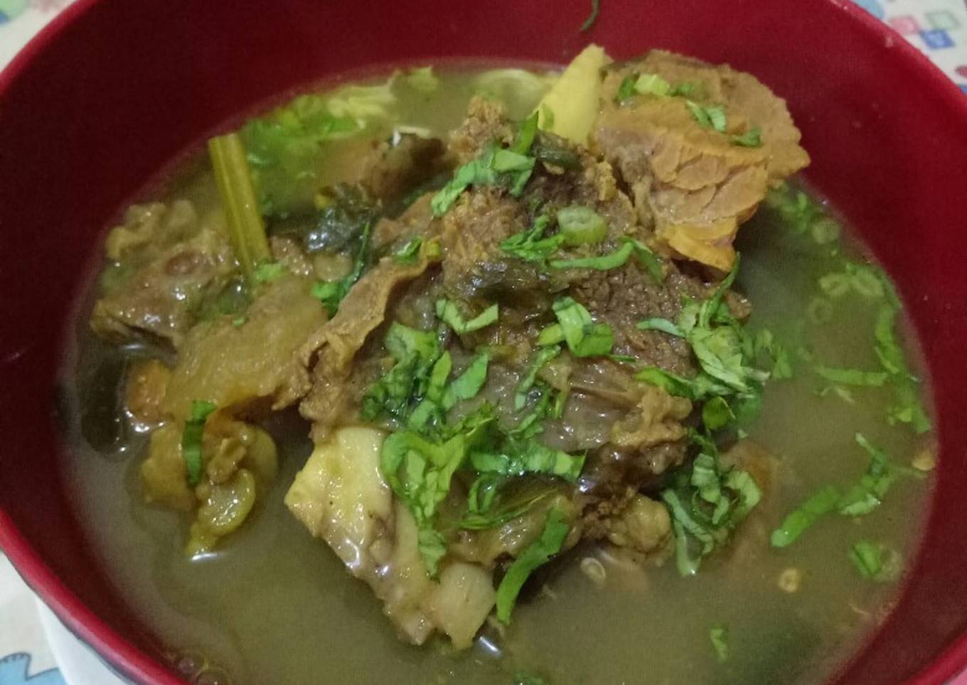 (7) Soto daging dan balungan