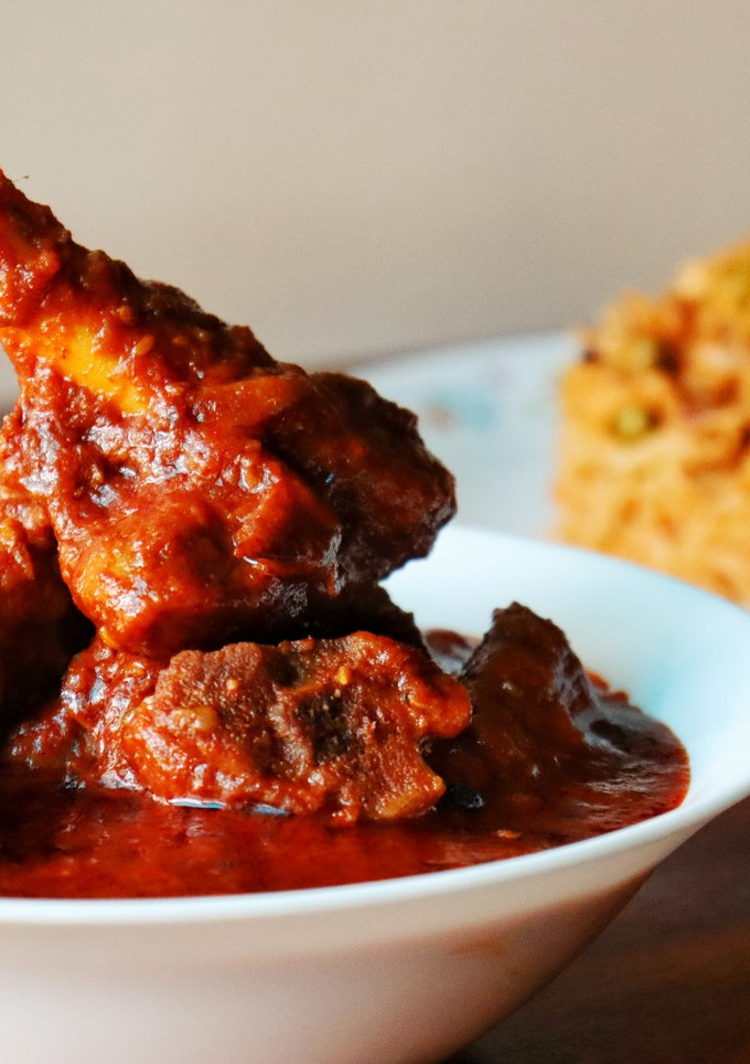 A picture of Mutton rogan josh.