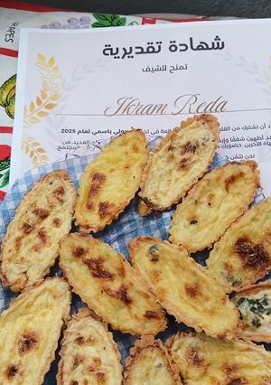 صورة لوصفة كيش الدجاج و الجبن