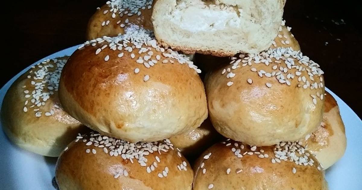 Bollos rellenos de queso crema Receta de Yocelin Janeth Guzmán ...