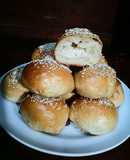 Bollos rellenos de queso crema