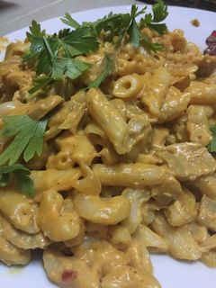 صورة لوصفة باستا بالفطر سريعه