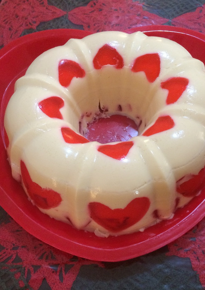 Una foto de Gelatina corazones