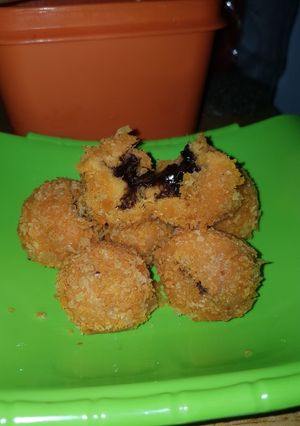 Foto resep Bola bola ubi isi coklat