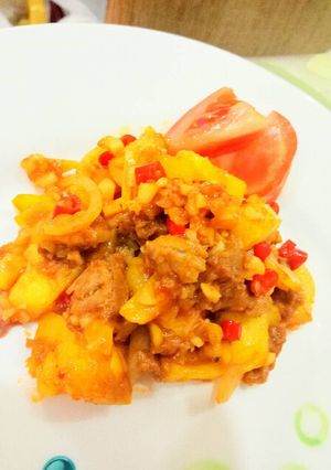 Foto resep Daging Kambing Nanas Asam Manis