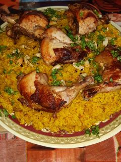 صورة لوصفة كبسه دجاج بالرز المصري