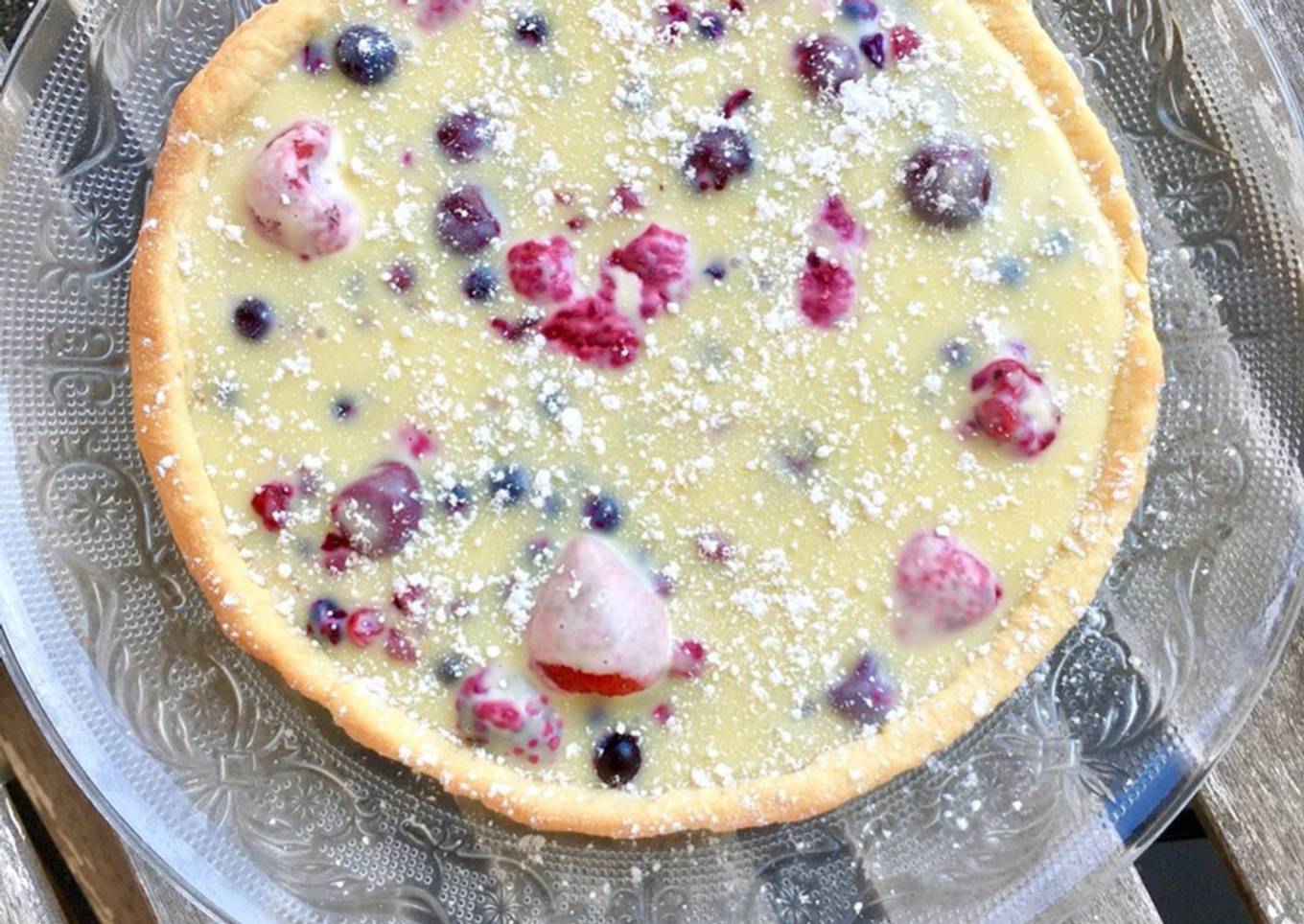 Tarte aux fruits rouges et chocolat blanc