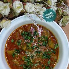 A picture of Smokey Bottle Gourd (lauki) Gravy.
