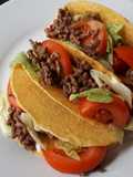 Tacos mexicanos de ternera picada