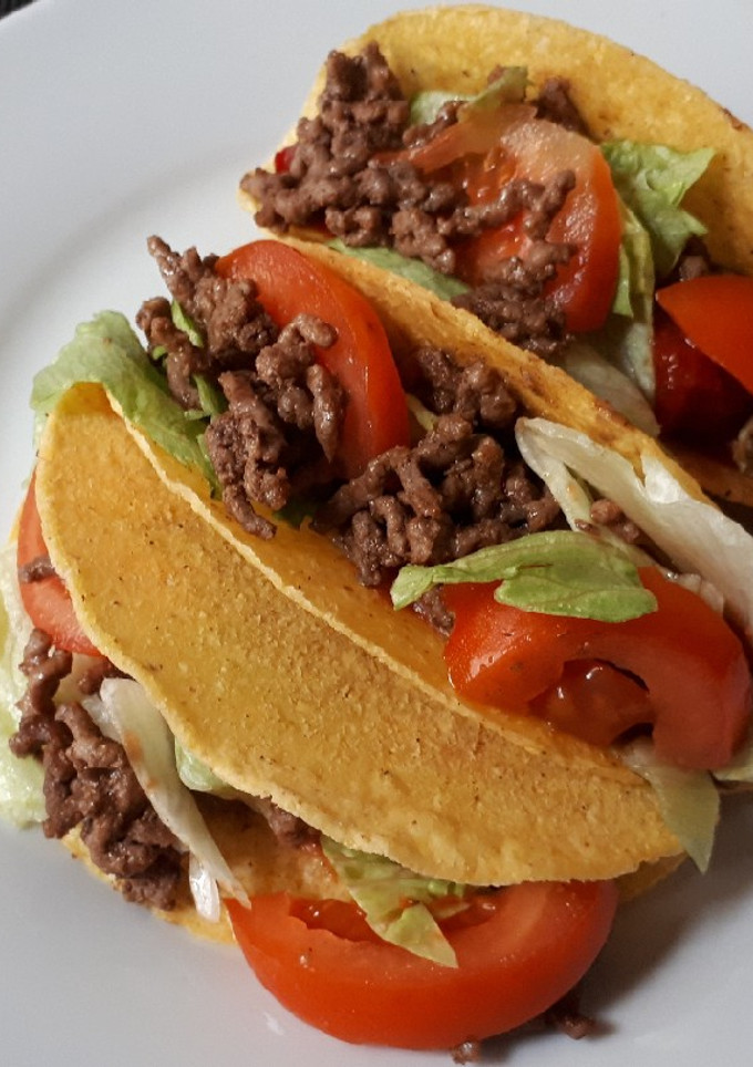 Una foto de Tacos mexicanos de ternera picada