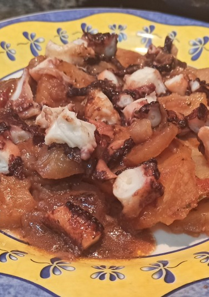 Una foto de Asado de pulpo