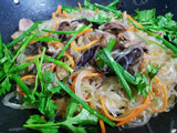 Miến xào mề gà
