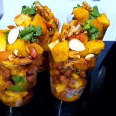 Mango peach salad 🥗 😋 A picture of Mango peach salad 🥗 😋.