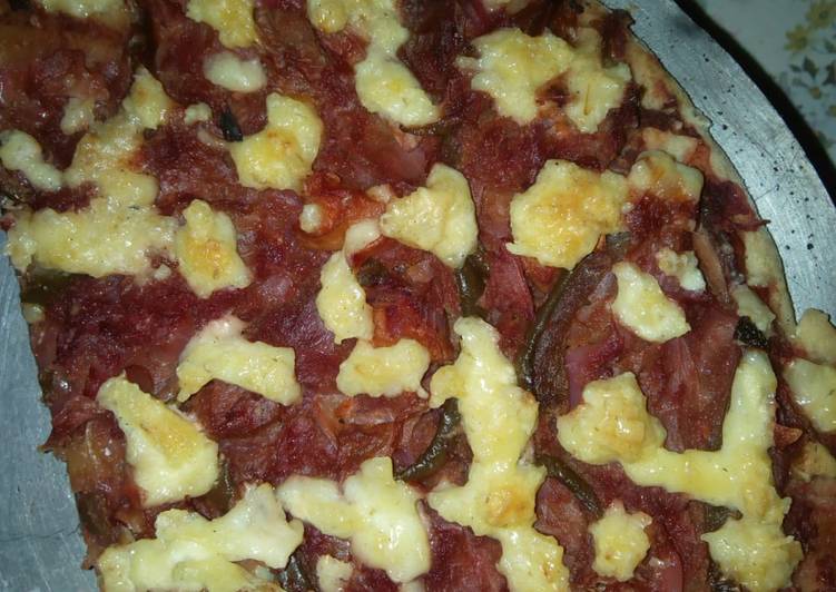 Tasy Leftover Borscht Pizza With Fermented Cream Instead Of Cheese