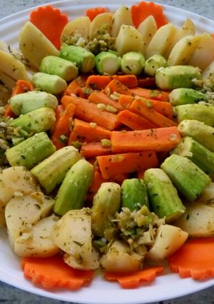 A picture of Vegetables Sauté in butter.